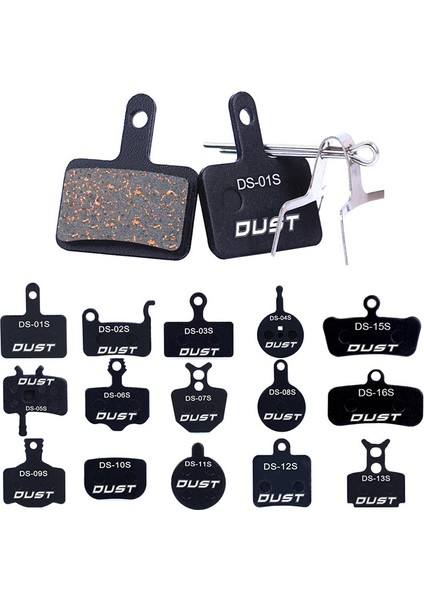 DS-15S Stili Bisiklet Disk Fren Balatası Bisiklet Hidrolik Disk Fren Balataları Yarı-Metalik Bisiklet Fren Balataları Bb5 Bb7 Için (Yurt Dışından)