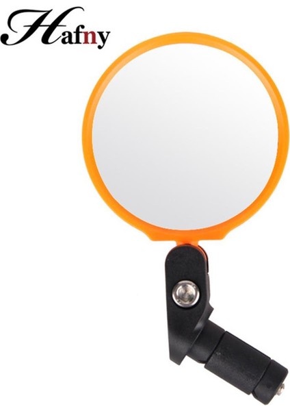 Turuncu Tarzı Hafny Kırılmaz Paslanmaz Çelik Lens Bisiklet Arka Görüş Aynası Geniş Açılı Bisiklet Reflektörü Açı Ayarlı (Yurt Dışından)
