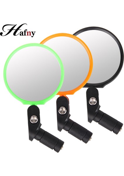 Turuncu Tarzı Hafny Kırılmaz Paslanmaz Çelik Lens Bisiklet Arka Görüş Aynası Geniş Açılı Bisiklet Reflektörü Açı Ayarlı (Yurt Dışından)