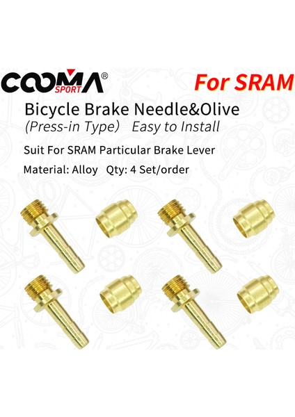 4 Tarzında Basın Sram Db, Level, Guide, G2, Code, Xx Için Hidrolik Fren Zeytinyağı Iğnesi, Hortum Barb Sıkma Bağlantısı Seti (Yurt Dışından)