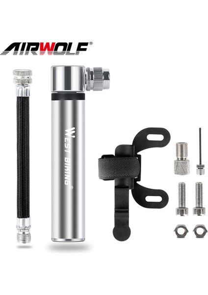 Mavi Stil Hafif Mini Bisiklet Pompası Alüminyum Alaşımlı Mtb Yol Bisikleti Pompası Taşınabilir Bisiklet Tekerlek Lastik Pompası Top Arka Süspansiyon Inflator (Yurt Dışından)