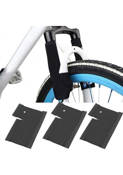 Siyah Stil 1 Çift Mtb Bisiklet Bisiklet Çatal Koruması Koruyucu Ped Sarma Kapak Şok Emici Evrensel Hızlı Çıkarma Ön Çatal Pedleri (Yurt Dışından)