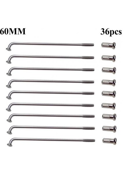 60MM Tarzı Elektrikli Bisiklet E-Bisiklet Tekerlek Lastik Çelik Teller Bisiklet Parçaları Bisiklet Aksesuarları 2.0 mm Çapında Bisiklet Telleri (Yurt Dışından)