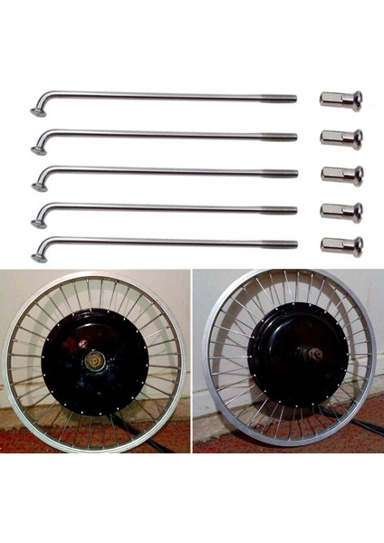 60MM Tarzı Elektrikli Bisiklet E-Bisiklet Tekerlek Lastik Çelik Teller Bisiklet Parçaları Bisiklet Aksesuarları 2.0 mm Çapında Bisiklet Telleri (Yurt Dışından) fiyatları