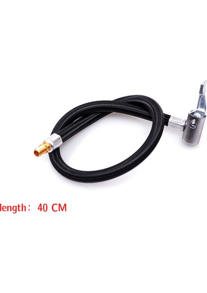 Uzunluk 40CM Tarzı Şişme Pompa Uzatma Araba Pompa Adaptörü Otomatik Kompresör Lastik Montaj Kiti Hava Chuck Inflator Hava Pompası Valf Klipsi Kelepçe Adaptörü (Yurt Dışından)