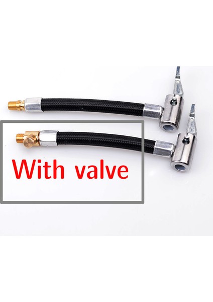 Uzunluk 40CM Tarzı Şişme Pompa Uzatma Araba Pompa Adaptörü Otomatik Kompresör Lastik Montaj Kiti Hava Chuck Inflator Hava Pompası Valf Klipsi Kelepçe Adaptörü (Yurt Dışından)