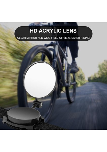 Siyah Stil Katlanabilir Bisiklet Bilek Aynası Güvenli Mtb Bisiklet Kol Sırt Mi° Dönebilen Bisiklet Bilek Arka Görüş Aynası Bisiklet Arka Reflektör (Yurt Dışından) indirimleri