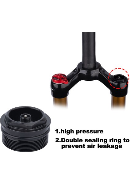 34 Tüp 31MM Siyah Stil Mtb Çatal Hava Valf Parçaları Çift Sızdırmazlık Halkası Hava Kaçağını Önlemek Için 31MM P Bisiklet Aksesuarları (Yurt Dışından) fiyatları
