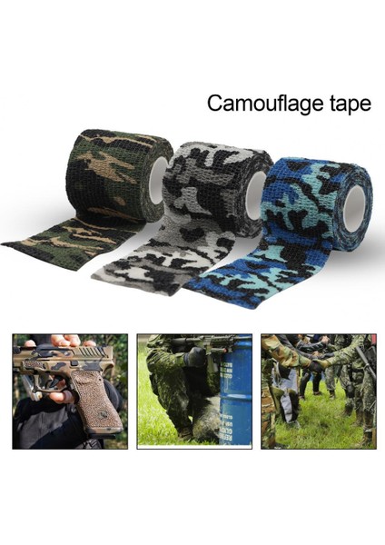 No.12 Tarzı Açık Hava Için Askeri Kamuflaj Bant Anti-Çizik Kendinden Yapışkanlı Geniş Kullanım Alanı Stretch Bandaj Bant Kamuflaj Bant Rulosu (Yurt Dışından) fiyatları