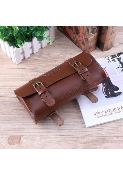 No.3 Tarzı Retro Bisiklet Kuyruk Çantası Pu Deri Bisiklet Çantası Sele Çantası Arka Panyer Kişiselleştirilmiş Sürme Vintage Bisiklet Çantası Bisiklet Aksesuarları (Yurt Dışından)