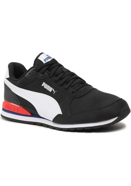 384640 10 ST Runner V3 Meshh Siyah-Beyaz-Kırmızı Kadın Spor