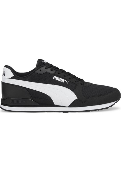St Runner V3 Mesh 384640 01 Erkek Siyah-Beyaz Günlük Spor Ay