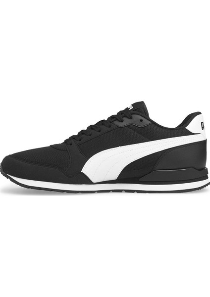 St Runner V3 Mesh 384640 01 Erkek Siyah-Beyaz Günlük Spor Ay