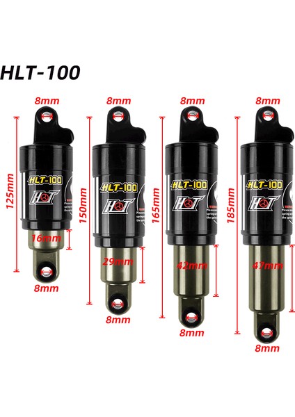 150 x 750 Lbs Stili HLT100 Bisiklet Arka Şok Emici Lbs Yağ Yaylı Şok, Mtb Dağ Bisikleti Aksesuarları Için (Yurt Dışından) fiyatları