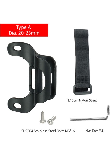 A 20-25 mm Stili Yazın Bisiklet Pompa Tutucu Çerçeve Şişe Kafesi Montaj Pozisyonlandırma Askı Tutucu Stand Opsiyonel Kanca Döngü Kayış M5*16 Paslanmaz Çelik Civatalar (Yurt Dışından)
