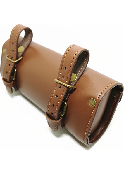 Kahverengi Tarzı Retro Bisiklet Çantası Kuyruk Bisiklet Çantaları Pu Deri Bisiklet Çantası Sele Çantası Kuyruk Çantası Kişiselleştirilmiş Bisiklet Sürme Vintage Bisiklet Çantaları (Yurt Dışından) modelleri