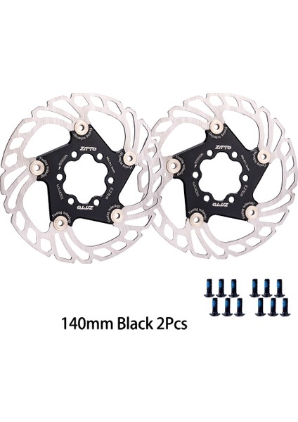 140MM Siyah 2 Adet Stil Ztto Yeni Dh Fren Yüzen Rotor mm Mtb Bisiklet Hidrolik Fren Paslanmaz Çelik Dağ Yol Bisikleti Parçaları (Yurt Dışından)