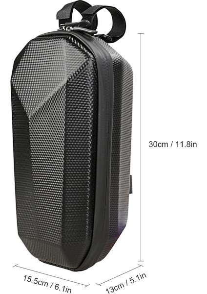 Tip 1 Stili 1.5l Scooter Direksiyon Çantası Su Geçirmez Sert Kabuk Bisiklet Askı Çantası Eva Elektrikli Scooter Katlanabilir Bisiklet Depolama Çantası (Yurt Dışından)