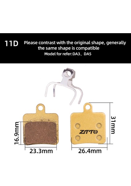 MJ-11D Tarzı Ztto 1 Çift Mtb Bisiklet Tam Metal Disk Fren Balataları mt G03TI G04 Db1 Seviye Kılavuzu Kodu Bb5 Bb7 Mt2 Mt4 Xt Için (Yurt Dışından)