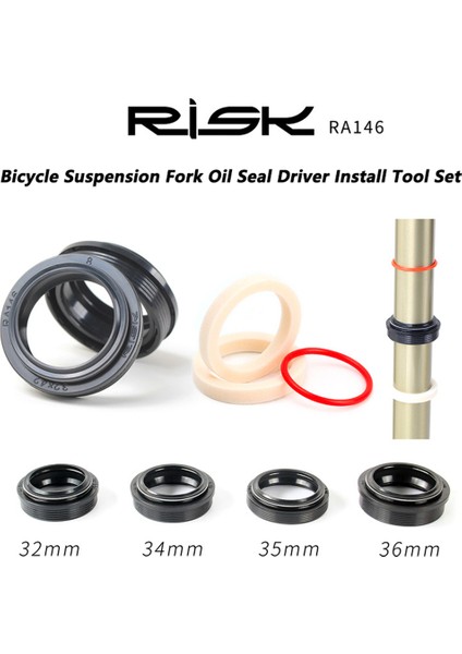 32MM Sünger Stili Mtb Bisiklet Çatal Mühür Sökme Aracı Seti Bisiklet Süspansiyon Yağ Mühürü Sürücü Montaj Araçları Toz Mühür Yağ Sünger Kiti (Yurt Dışından) fırsatları