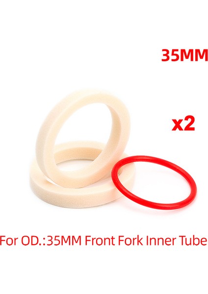 35MM Sünger 2 Adet Stil Risk Dağ Bisikleti Ön Çatal Toz Contası Yağ Contası Sünger Halka mm Mtb Bisiklet Çatal Iç Boru Toz Kapağı Bisiklet Parçaları (Yurt Dışından)