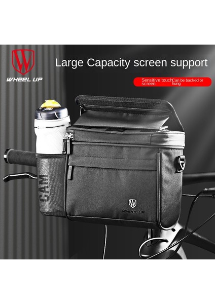 042 M Mavi Tarzı Ön Direksiyon Bisiklet Çantası Su Geçirmez Bisiklet Yan Çantası Geniş Kapasiteli Bisiklet Aksesuarları Bisiklet Omuz Çantası Telefon Desteği Çantası (Yurt Dışından) modelleri