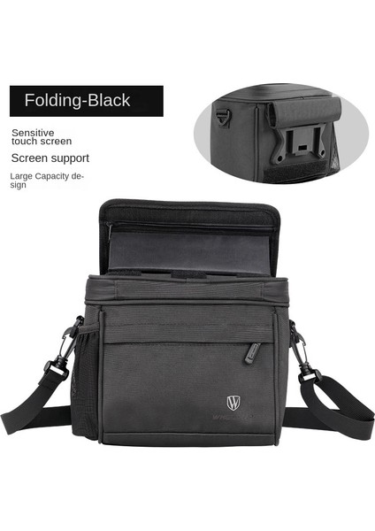 042 M Mavi Tarzı Ön Direksiyon Bisiklet Çantası Su Geçirmez Bisiklet Yan Çantası Geniş Kapasiteli Bisiklet Aksesuarları Bisiklet Omuz Çantası Telefon Desteği Çantası (Yurt Dışından) fırsatları