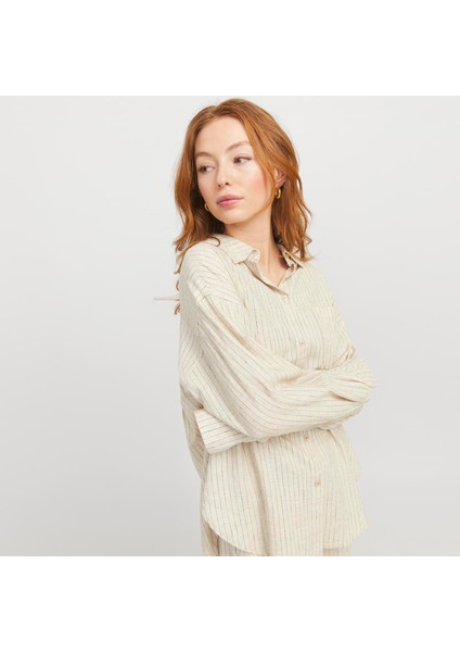 Kadin Keten Karisimli Gömlek - Jamie modelleri