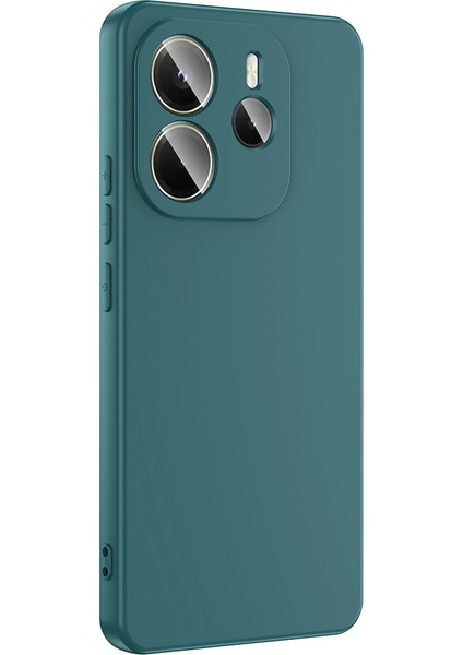 Xiaomi Redmi Note 14 Uyumlu Kılıf Lansman Içi Kadife Yeşil