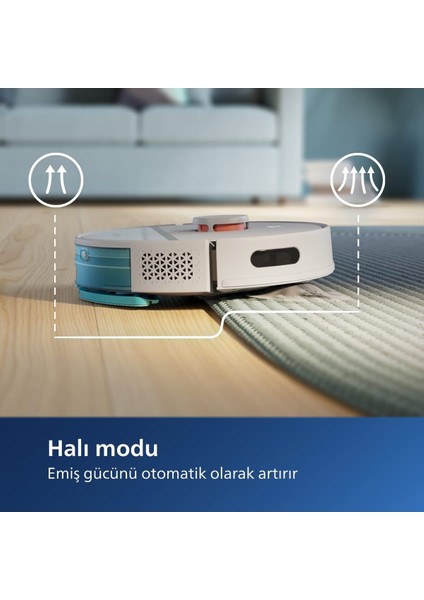 Robot Süpürge Philips Islak-Kuru Tüm Zeminleri Silme-Süpürme-Yetkili Evrekala-Yeni Seri Mop modelleri
