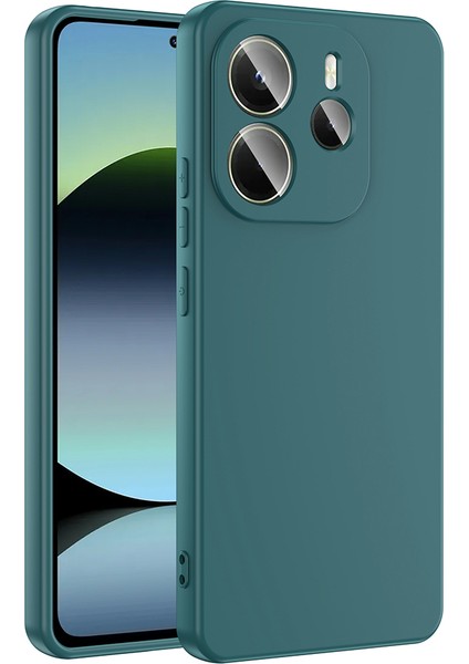 Xiaomi Redmi Note 14 Uyumlu Kılıf Lansman Içi Kadife Yeşil + Ekran Koruyucu fiyatları
