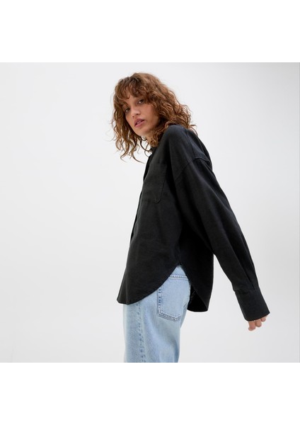 Kadin Keten Karisimli Gömlek - Jamie modelleri