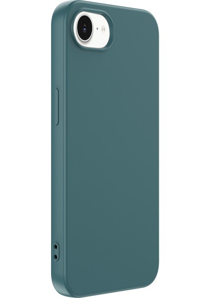 Apple iPhone 16E Uyumlu Kılıf Lansman Içi Kadife Yeşil