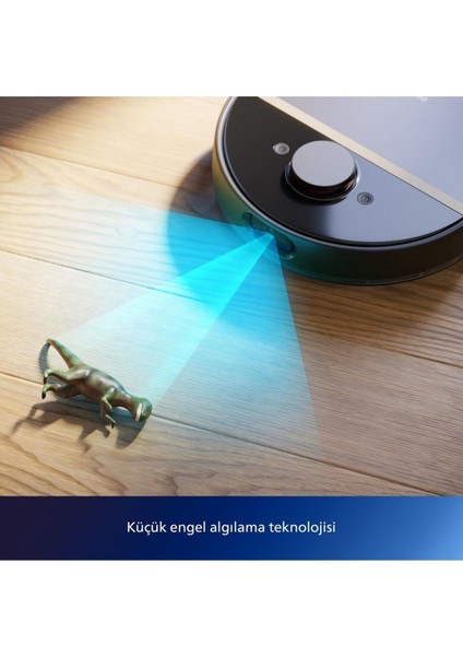 Homerun 7100 Serisi Islak Kuru Moplu Toz Toplama Istasyonlu,kendini Temizleyen Robot Süpürge, Siyah