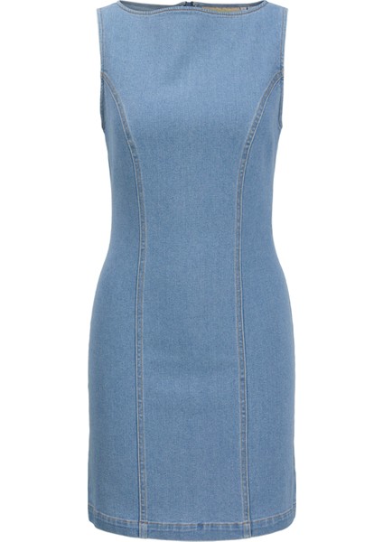 Kadin Denim Elbise - Abra