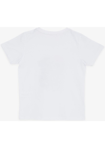 Erkek Çocuk Tişört Rüya Takım Temalı Basketçi Robot Baskılı 4-8 Yaş, Beyaz indirimleri