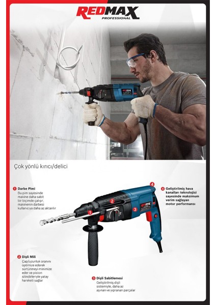 2.26 800W Kırıcı Hilti Matkap