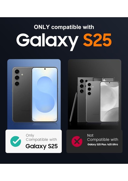 Samsung Galaxy S25 Kılıf Magsafe Şarj Destekli 3D Kamera Korumalı Kenarları Renkli Arkası Mat Şeffaf Silikon