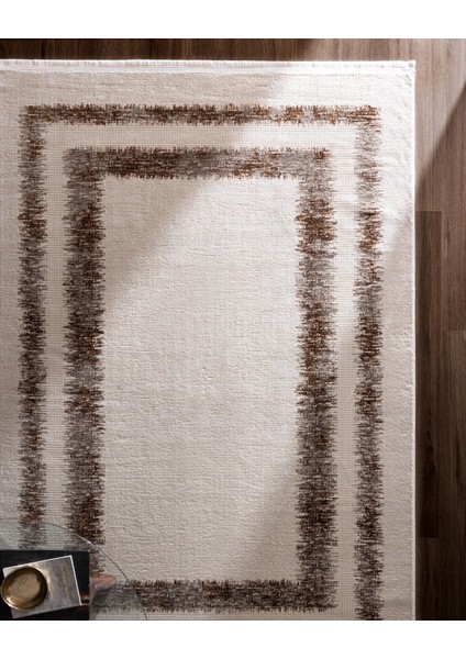 Vence Halı - Beyaz/bakır - 155X225 cm