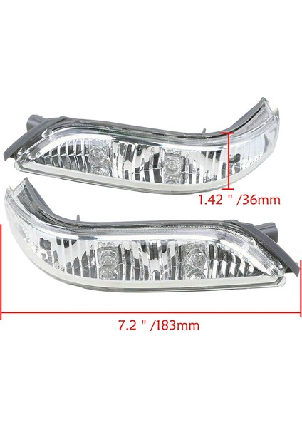 Sol 34350-SJA-G02 Geri Vites Aynası Işığı Dikiz Aynası Işığı LED Dönüş Sinyali Honda 08-13 Accord 07-10 Acura Rl (Yurt Dışından) modelleri