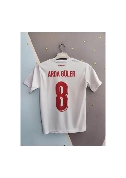 Arda Güler Türkiye Milli Takım Euro 2024 Kırmız - Beyaz Forma Beyaz