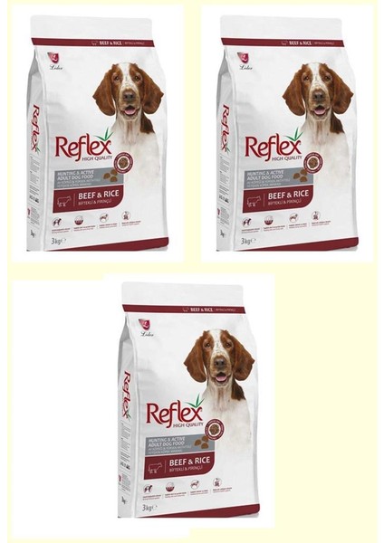 Beef Biftekli Yetiskin Köpek Mamasi 3 Kg* 3 Adet