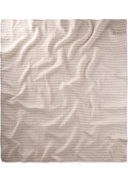 Naturel Battaniye 90X100CM A Lila Kalın Çizgili