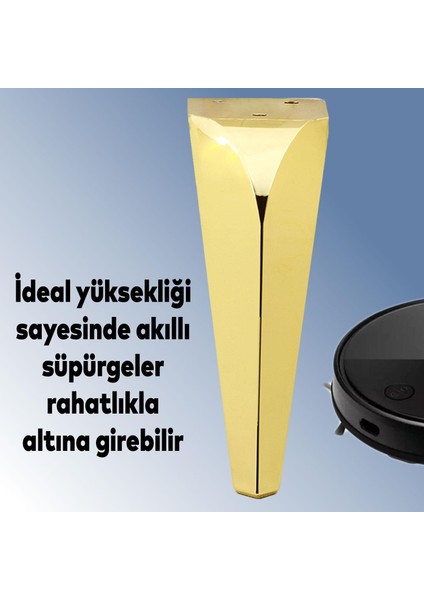 Mobilya Kanepe Sehpa Tv Ünitesi Koltuk Ayağı 15 cm Gold Altın Baza Ayakları modelleri
