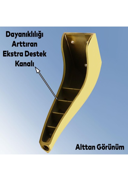 Mobilya Kanepe Sehpa Tv Ünitesi Koltuk Ayağı 15 cm Gold Altın Baza Ayakları fırsatları