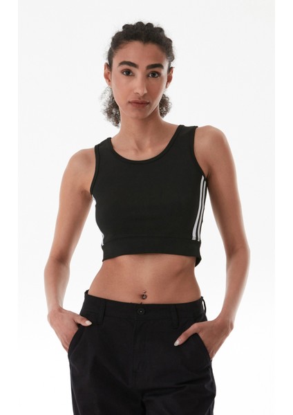 Yanları Şeritli Halter Yaka Büstiyer