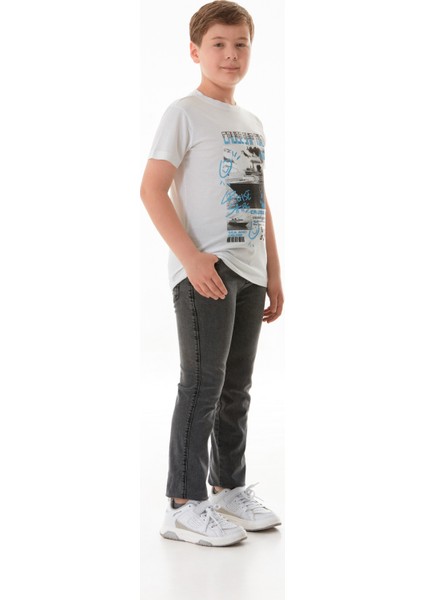 %100 Cruise Ship Time Baskılı Erkek Çocuk Tişört fırsatları