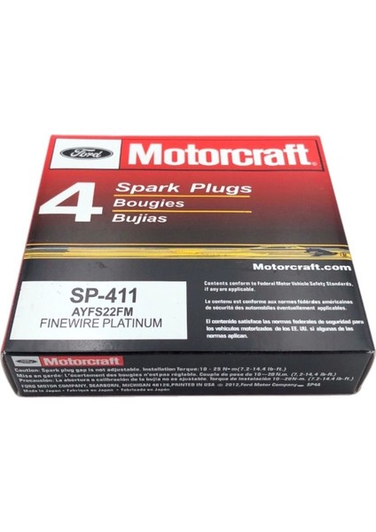 Motorcraft Focus - Fiesta-Escort Platinyum Buji Takımı (4 Adet) modelleri