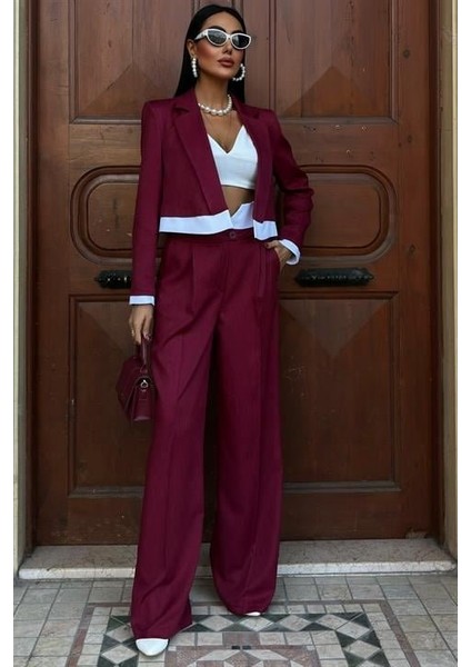 Audrey Crop Ceket Takım 10106