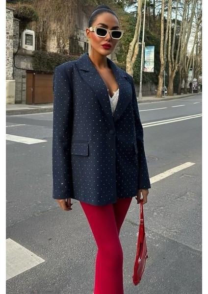 Taş Detaylı Premium Blazer Ceket 6122